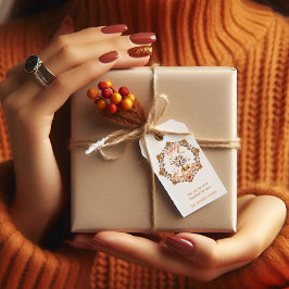 Thanksgiving esdoorn laat lijst herfst cadeau Labe Cadeaulabel