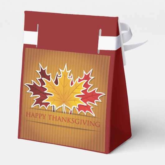 Thanksgiving esdoornblad bedankdoosjes (Achterkant)