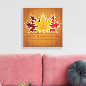 Thanksgiving esdoornblad canvas afdruk (Insitu (Woonkamer))