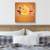 Thanksgiving esdoornblad canvas afdruk (Insitu (Slaapkamer))