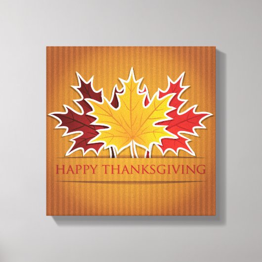 Thanksgiving esdoornblad canvas afdruk (Voorkant)