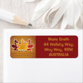 Thanksgiving esdoornblad etiket (Insitu)