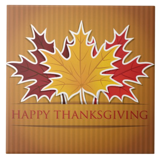 Thanksgiving esdoornblad tegeltje (Voorkant)