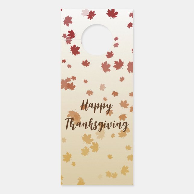 Thanksgiving Esdoornbladeren Deurhanger (Voorkant)