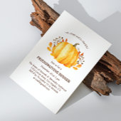 Thanksgiving eten. Vriendschapsgevende bloemenpomp Kaart