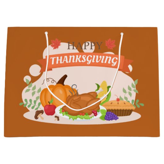 Thanksgiving etentje schattig groot cadeauzakje (Voorkant)