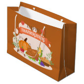 Thanksgiving etentje schattig groot cadeauzakje (Voorkant Gekanteld)
