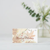 Thanksgiving Event Catering Dish Plaatskaarten Plaatskaartje (Staand voorkant)