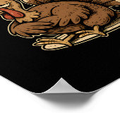 Thanksgiving F Caw F Turkey Funny Fcawf Gobble Fca Poster (Hoek)