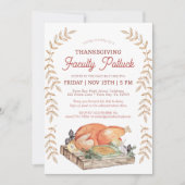 Thanksgiving Faculteit Potluck Uitnodiging (Voorkant)