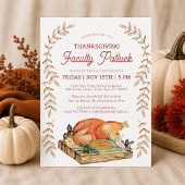 Thanksgiving Faculteit Potluck Uitnodiging