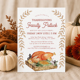 Thanksgiving Faculteit Potluck Uitnodiging