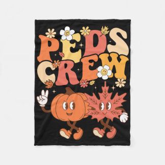 Thanksgiving Fall Autumn Para Educator School Wome Fleece Deken