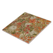 Thanksgiving, Fall Leaves and Pumpkins Pattern Tegeltje (Zijkant)