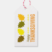 Thanksgiving Fall Leaves Cadeaulabel (Voorkant)