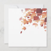 Thanksgiving Fall Leaves Love Dinner Invitation Kaart (Achterkant)