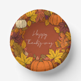 Thanksgiving Fall Pumpkin Greetings Papieren Kommen
