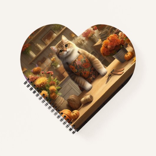 Thanksgiving Fall themed for Cat Lovers  Notitieboek (Voorkant)