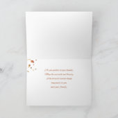 Thanksgiving Falling Leaves Kaart (Binnen)