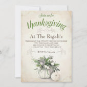 Thanksgiving Familie Binnenuitnodiging Kaart (Voorkant)