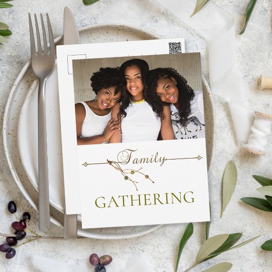 Thanksgiving Familie Foto Modern Invitation Briefkaart