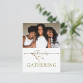 Thanksgiving Familie Foto Modern Invitation Briefkaart (Staand voorkant)