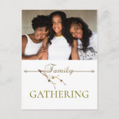 Thanksgiving Familie Foto Modern Invitation Briefkaart (Voorkant)