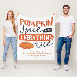 Thanksgiving Familie Grootouders Gift Herfst Schat Fleece Deken