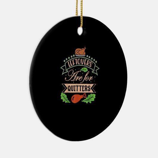 Thanksgiving familie motief - restjes zijn voor st keramisch ornament (Rechts)