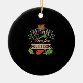 Thanksgiving familie motief - restjes zijn voor st keramisch ornament (Voorkant)