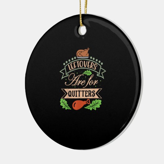 Thanksgiving familie motief - restjes zijn voor st keramisch ornament (Links)