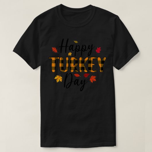 Thanksgiving familie pyjama's matchingsets Happy T T-shirt (Design voorkant)