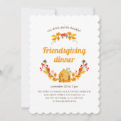 Thanksgiving familiediner. Vriendschapsfeest Kaart (Voorkant)