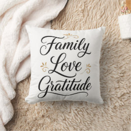 Thanksgiving Family Gratitude Kussen