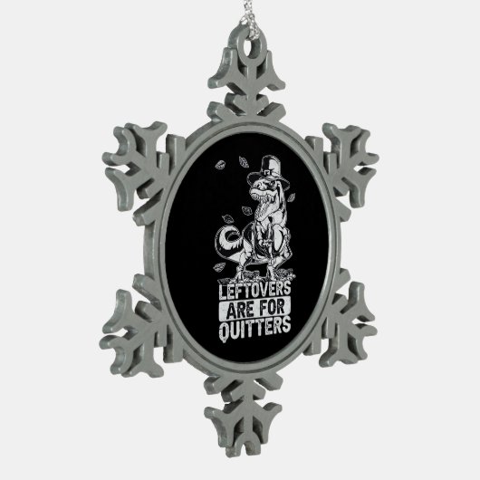 Thanksgiving - Family Thanksgiving Dinner Squad Tin Sneeuwvlok Ornament (Links)