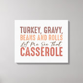 Thanksgiving feast canvas afdruk (Voorkant)