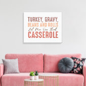 Thanksgiving feast canvas afdruk (Insitu (Woonkamer))