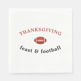 Thanksgiving Feast en Football Dinner Party Servet