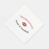 Thanksgiving Feast en Football Dinner Party Servet (Hoek)