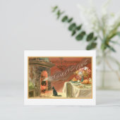  Thanksgiving Feast en Hearth Briefkaart (Staand voorkant)