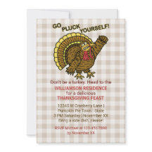 Thanksgiving Feast Funny Turkey Herfst Dinner Part