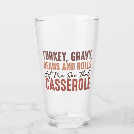 Thanksgiving feast glas (Voorkant)