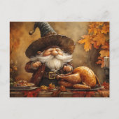 Thanksgiving Feast Gnome Feestdagenkaart (Voorkant)