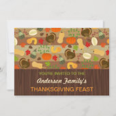 Thanksgiving Feast Herfst Dinner Party herfst Turk Kaart (Voorkant)