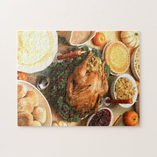 Thanksgiving feast legpuzzel (Horizontaal)