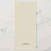 Thanksgiving feast menu (Achterkant)