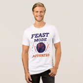 Thanksgiving Feast Mode Activated Tri-Blend Shirt (Voorkant volledig)
