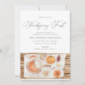 Thanksgiving Feast Pumpkin Herfst Friendsgiving  Kaart (Voorkant)