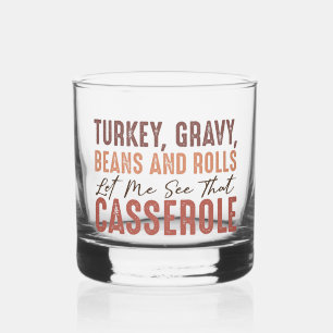 Thanksgiving feast whisky glas