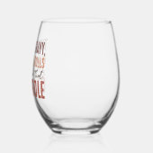 Thanksgiving feast wijnglas zonder voet (Links)